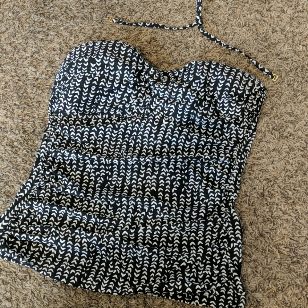 La Blanca | island goddess twist front tankini, L